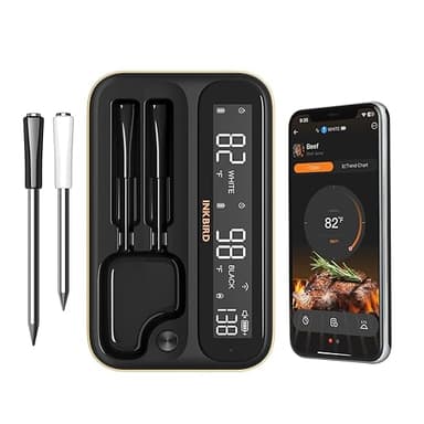 Inkbird INT-12-BW draadloze WiFi Bluetooth BBQ thermometer met 2 probes